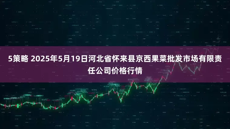 5策略 2025年5月19日河北省怀来县京西果菜批发市场有限责任公司价格行情